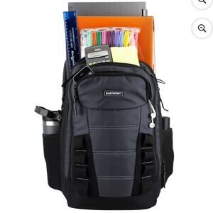 Eastsport Unisex MVP Expandable Recycled 19" Backpack, Nine Iron